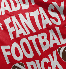 Fantasy Football Pick Infant Toddler T Shirt-Direct To Garment Print-Brisco Baby