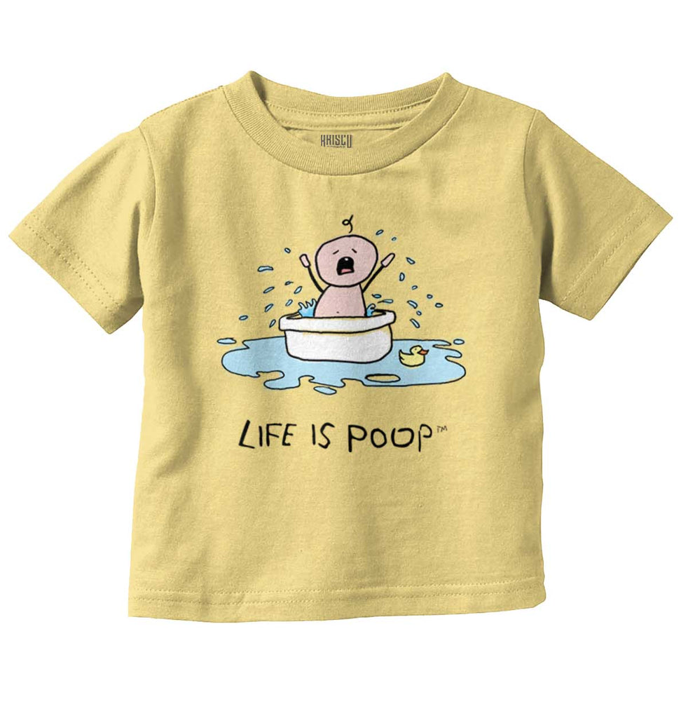 Crying Bath Infant Toddler T Shirt-Direct To Garment Print-Brisco Baby