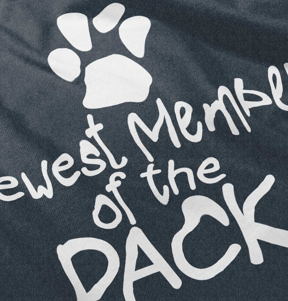 Member of the Pack Football Romper Bodysuit-Direct To Garment Print-Brisco Baby