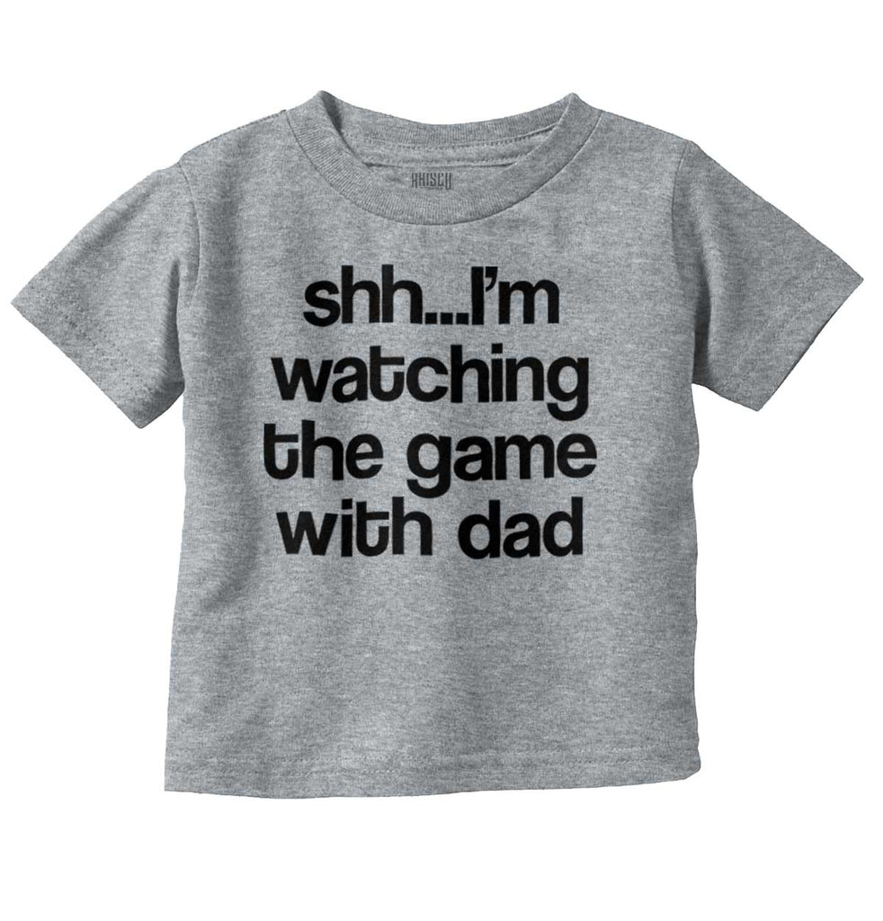 Watching the Game Infant Toddler T Shirt-Direct To Garment Print-Brisco Baby