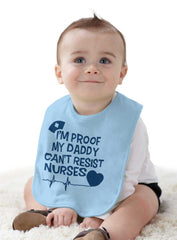 Can't Resist Nurses Infant Baby Bib-Direct To Garment Print-Brisco Baby