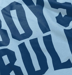 Boys Rule Infant Baby Bib-Direct To Garment Print-Brisco Baby