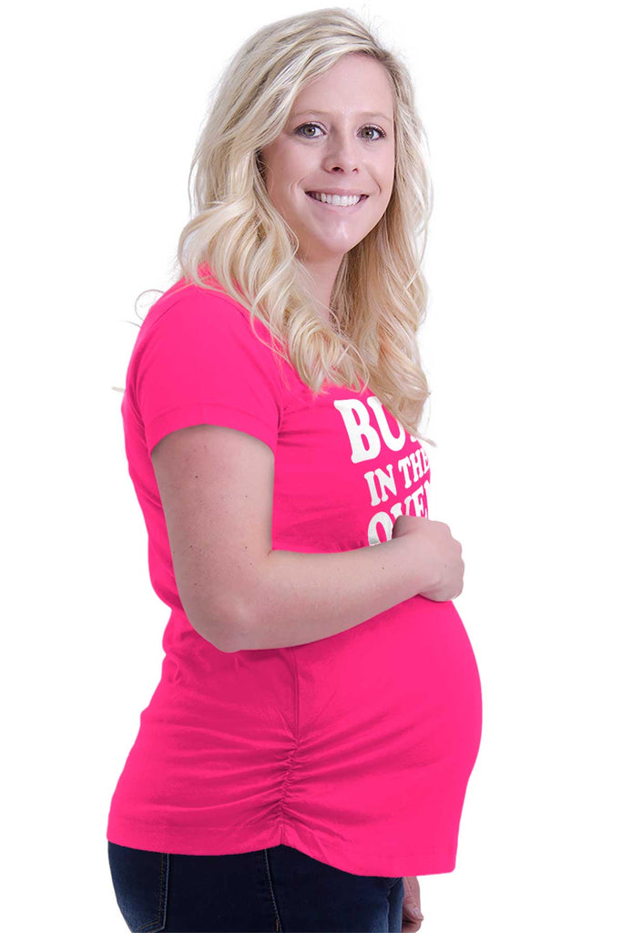 Bun In The Oven Maternity T-Shirt-Direct To Garment Print-Brisco Baby