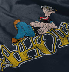 Ahoy Popeye Infant Toddler T Shirt-Direct To Garment Print-Brisco Baby