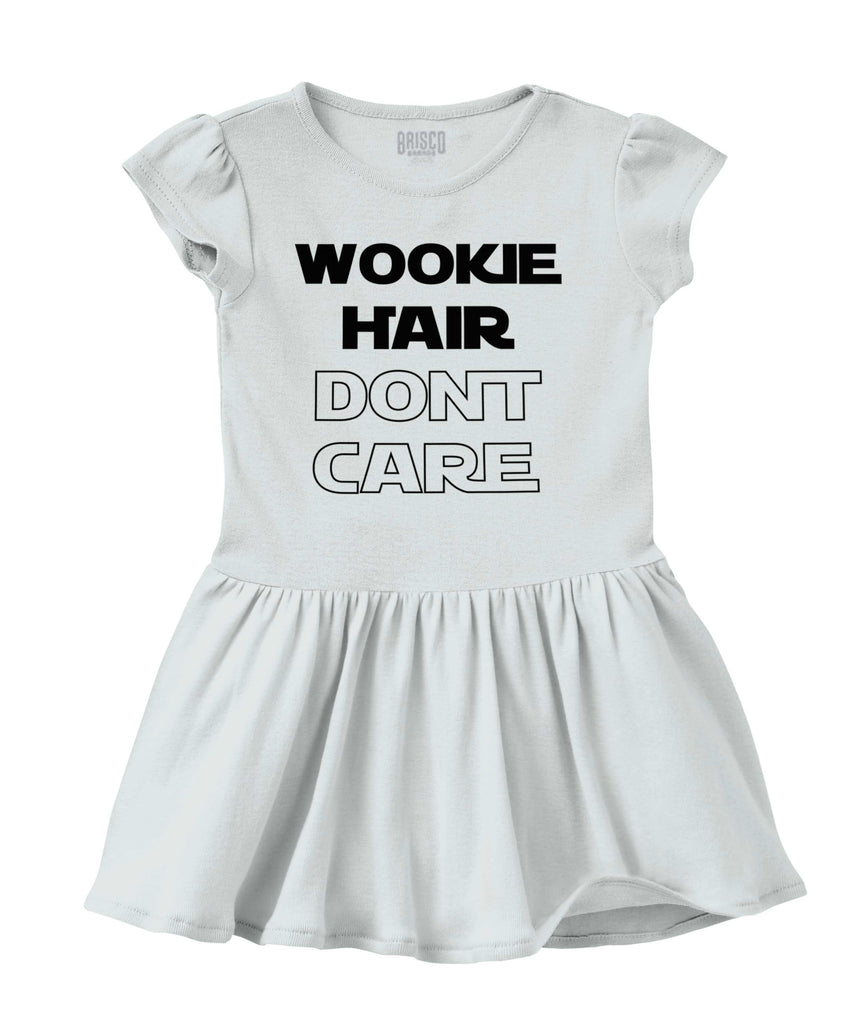 Wookie Hair Don't Ca Solid Baby Infant Dress-Direct To Garment Print-Brisco Baby