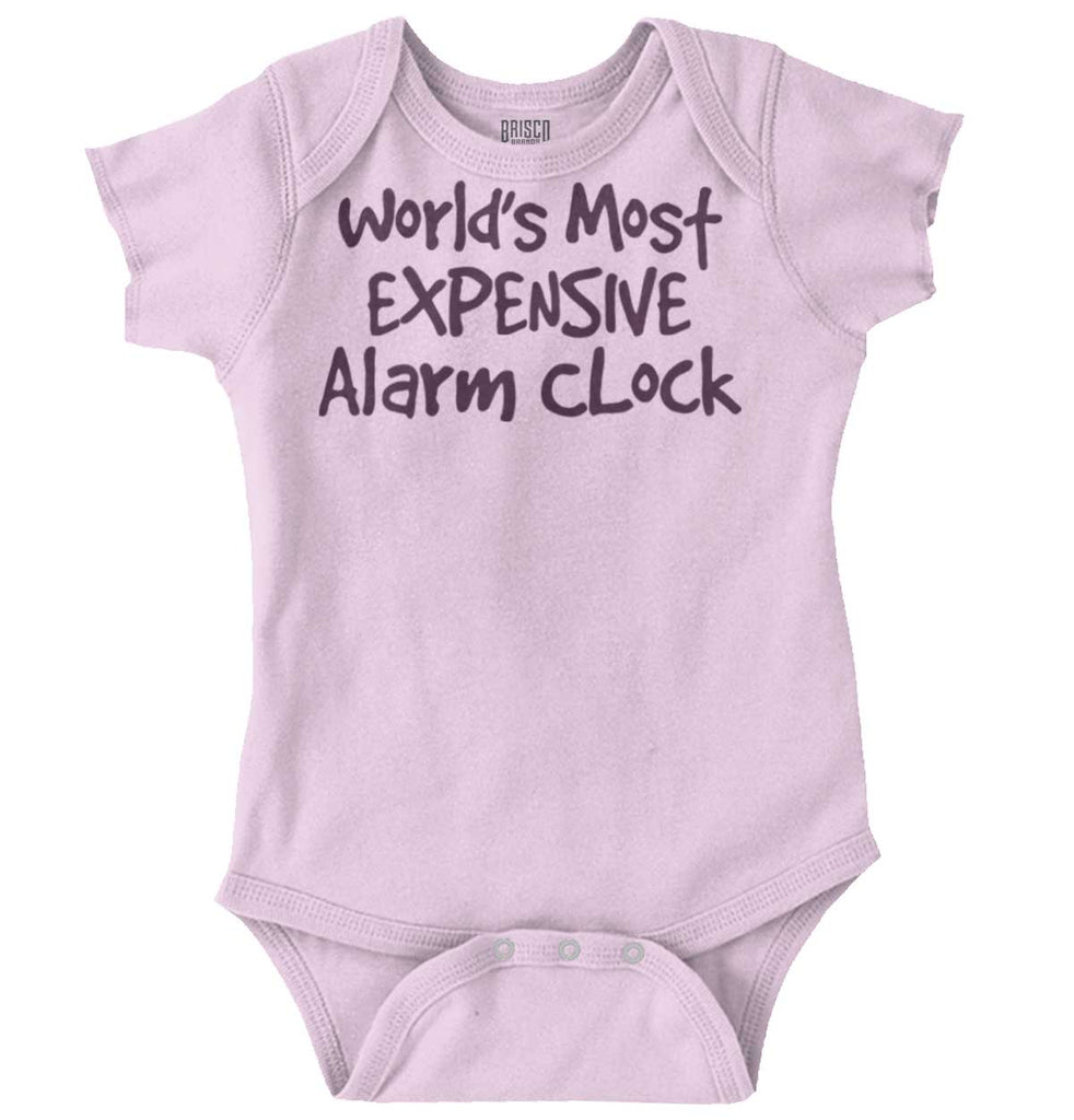 Alarm Clock Romper Bodysuit-Direct To Garment Print-Brisco Baby