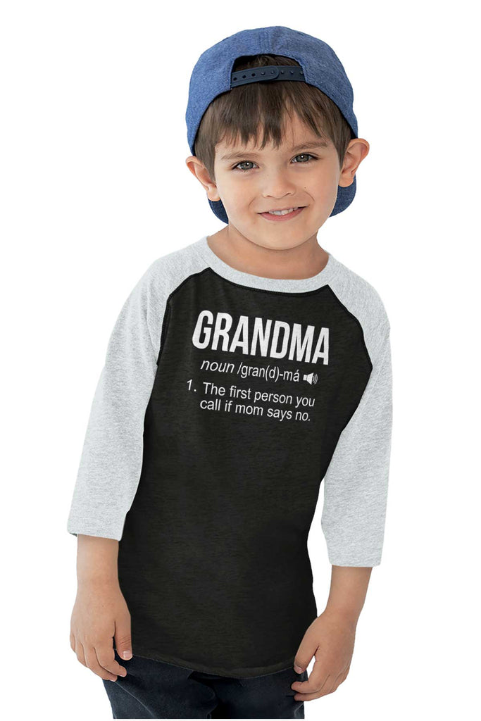 Grandma Toddler Baseball-Direct To Garment Print-Brisco Baby