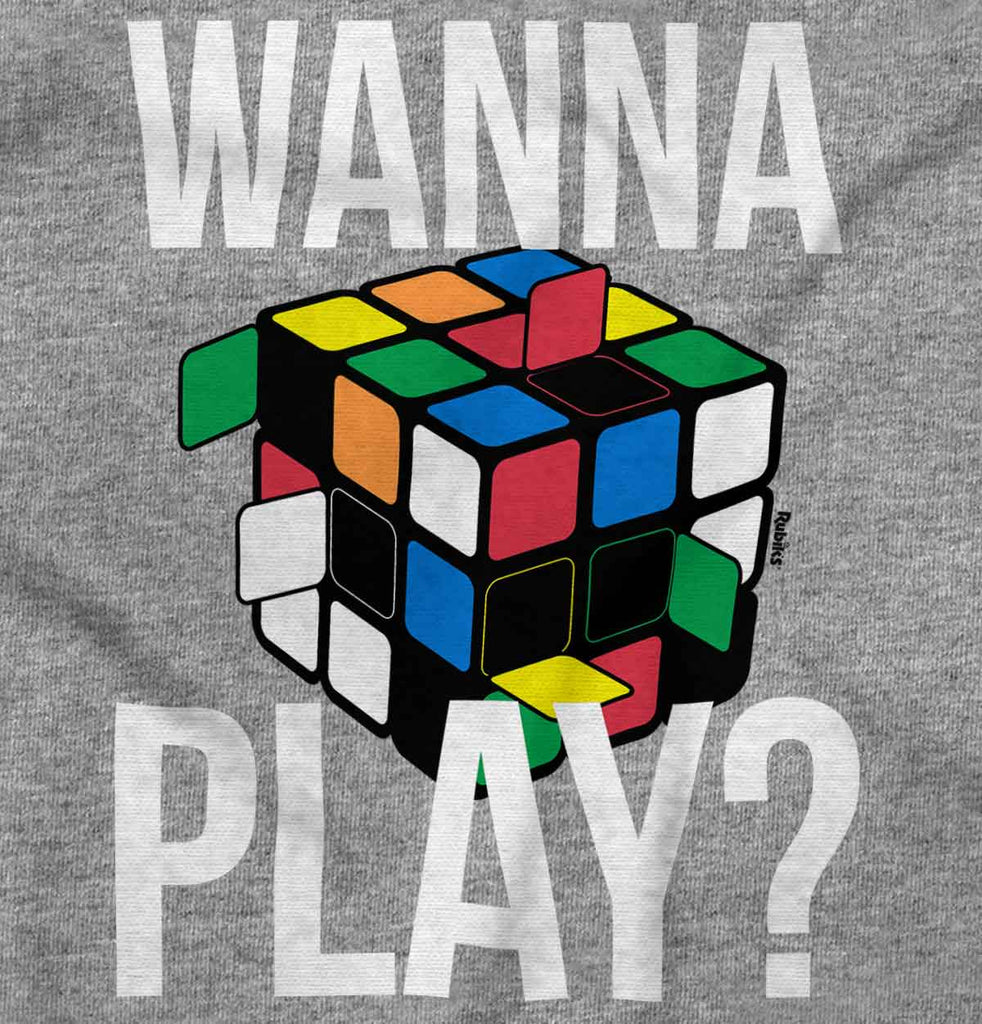 Wanna Play Rubik's Infant Toddler T Shirt-Direct To Garment Print-Brisco Baby