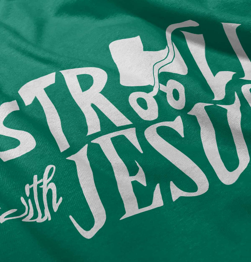 Stroll With Jesus Solid Baby Pajama Top-Direct To Garment Print-Brisco Baby