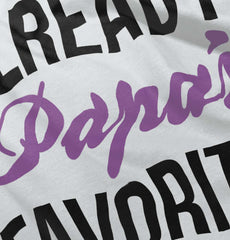 Already Papa's Favorite Infant Baby Bib-Direct To Garment Print-Brisco Baby