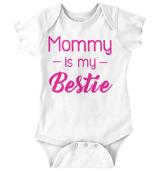 Mommy Is My Bestie Romper Bodysuit-Direct To Garment Print-Brisco Baby