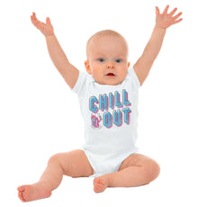Retro Chill Romper Bodysuit-Direct To Garment Print-Brisco Baby