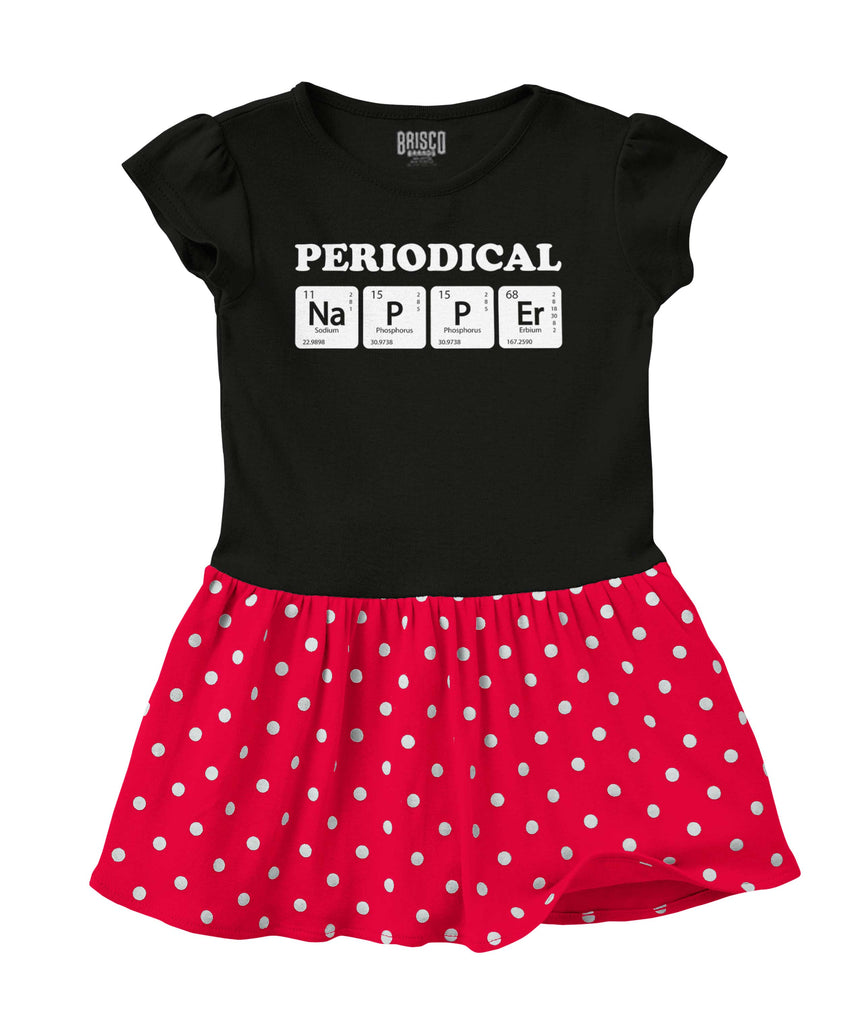 Nap Periodically Baby Polka Dot Skirt Dress-Direct To Garment Print-Brisco Baby