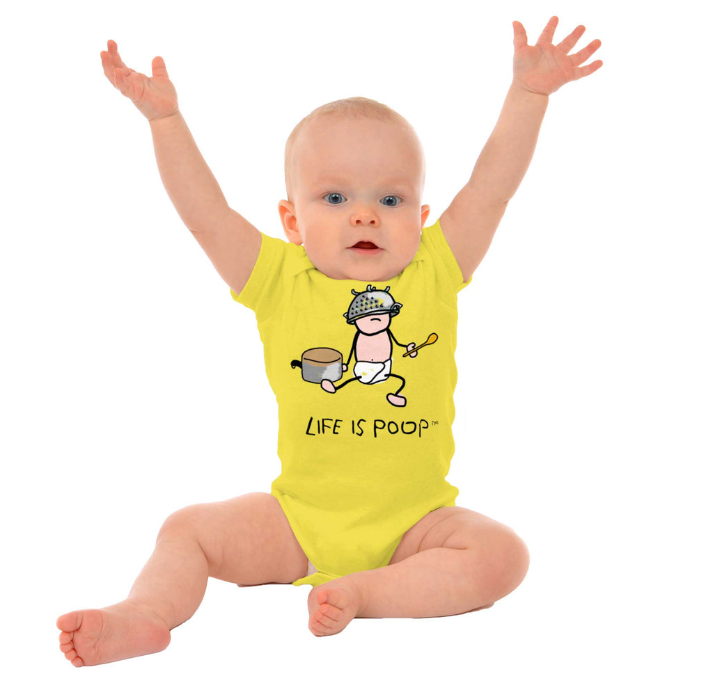 Pots and Pans Romper Bodysuit-Direct To Garment Print-Brisco Baby