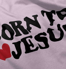 Born To Jesus Romper Bodysuit-Direct To Garment Print-Brisco Baby