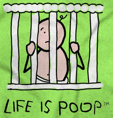 Jail Crib Romper Bodysuit-Direct To Garment Print-Brisco Baby