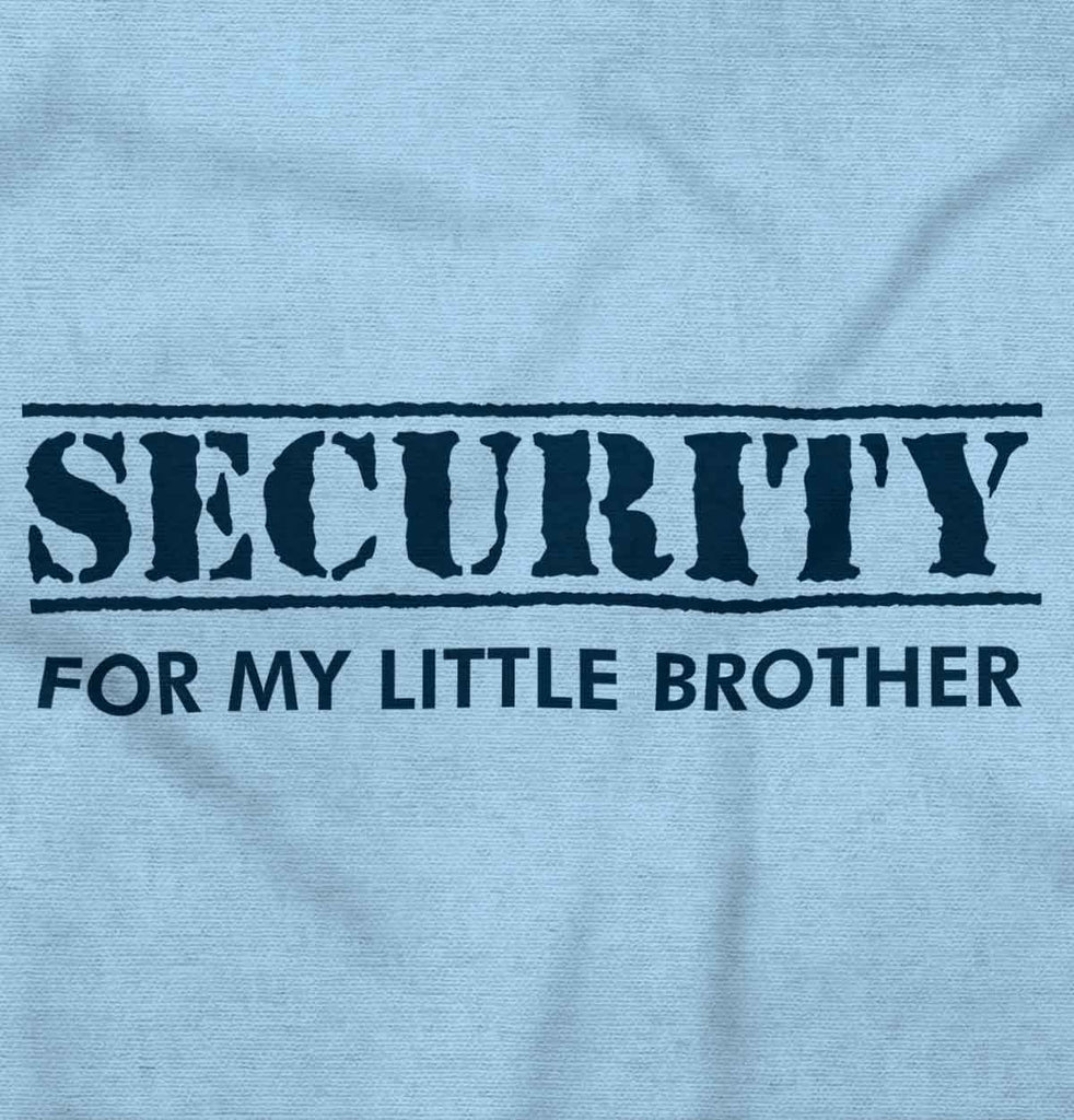 Security For My Little Brother Infant Baby Bib-Direct To Garment Print-Brisco Baby