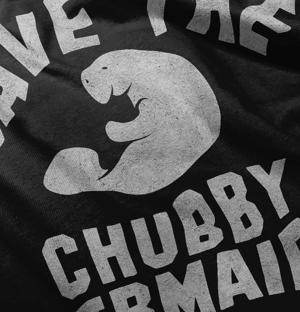 Chubby Mermaid Infant Toddler T Shirt-Direct To Garment Print-Brisco Baby