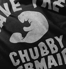 Chubby Mermaid Infant Toddler T Shirt-Direct To Garment Print-Brisco Baby