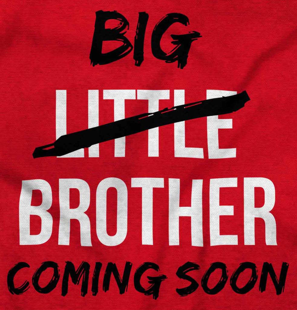 Big Brother Coming Soon Romper Bodysuit-Direct To Garment Print-Brisco Baby