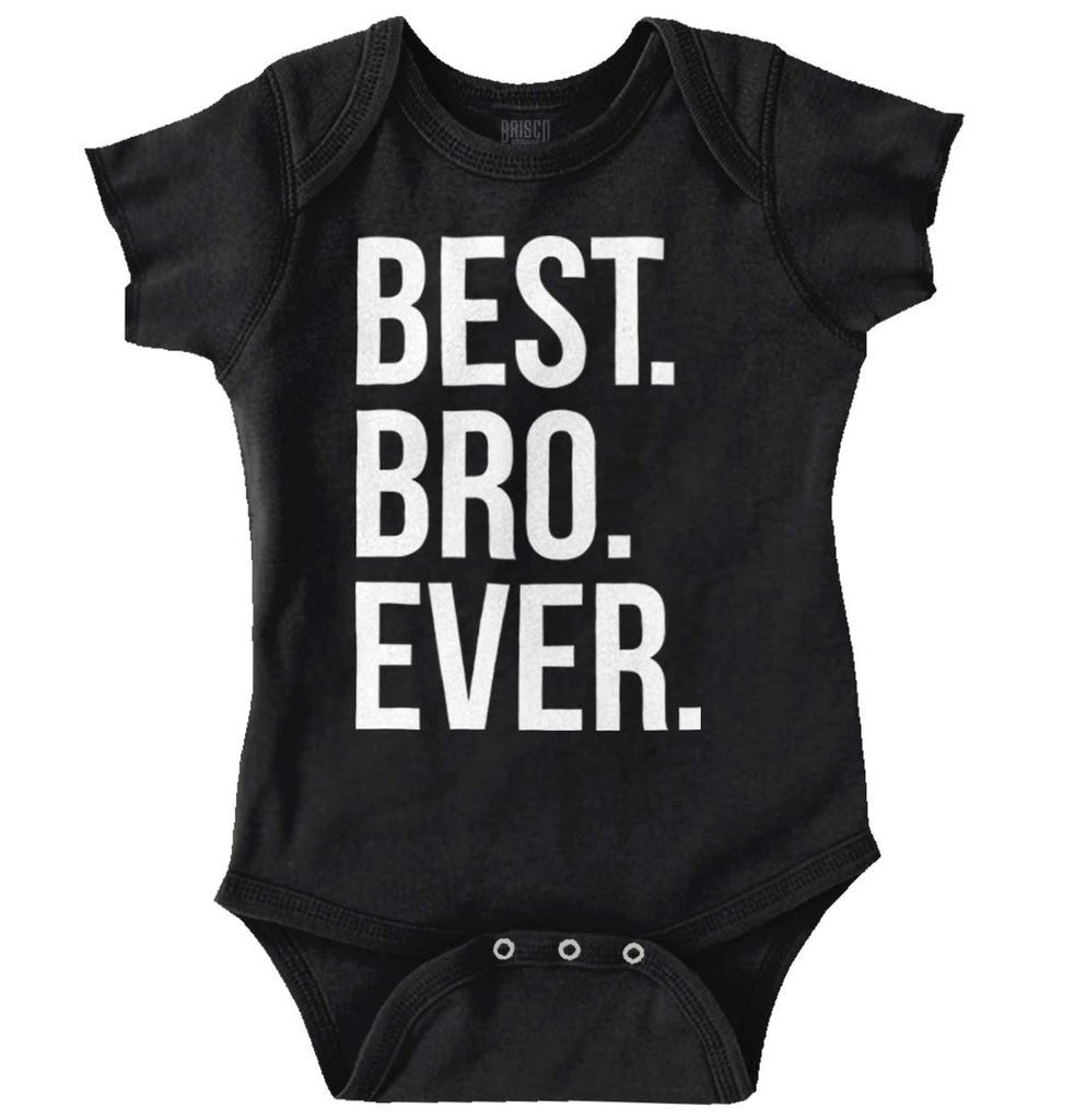 Best Bro Ever Romper Bodysuit-Direct To Garment Print-Brisco Baby
