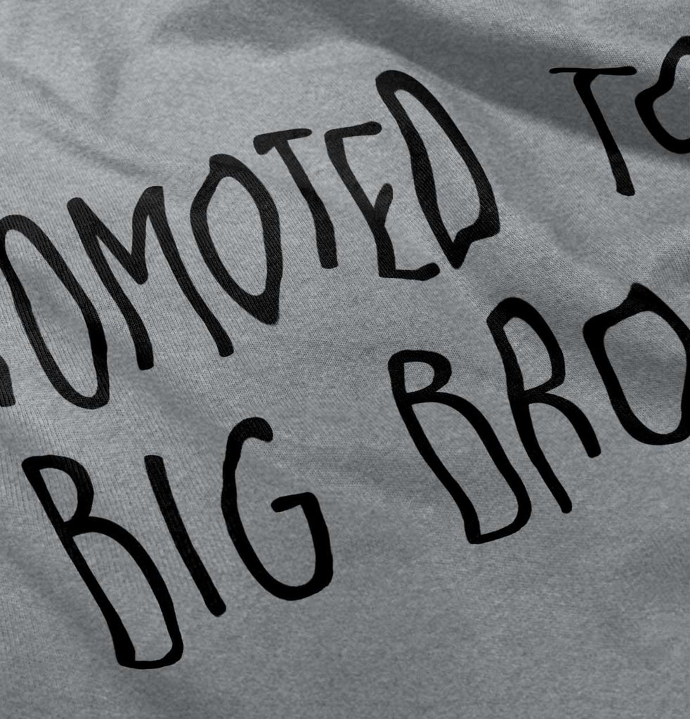 Promoted To Big Bro Romper Bodysuit-Direct To Garment Print-Brisco Baby
