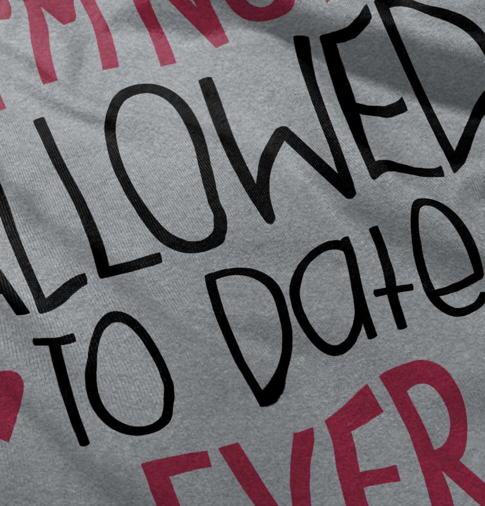 Not Allowed to Date Romper Bodysuit-Direct To Garment Print-Brisco Baby