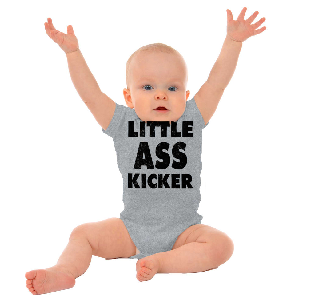 Ass Kicker Romper Bodysuit-Direct To Garment Print-Brisco Baby
