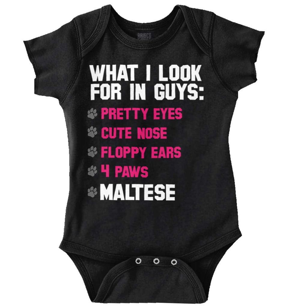 Maltese Checklist Romper Bodysuit-Direct To Garment Print-Brisco Baby