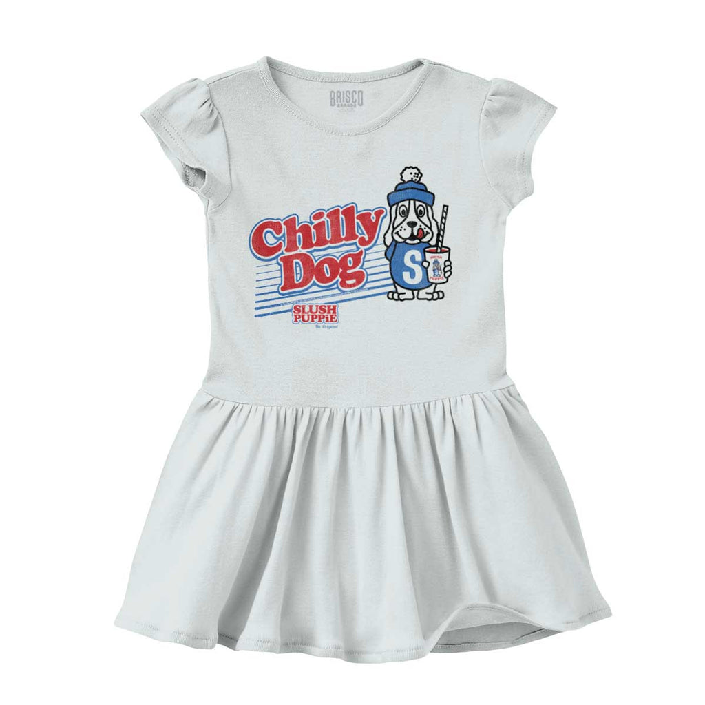 Chilly Dog Solid Baby Infant Dress-Direct To Garment Print-Brisco Baby