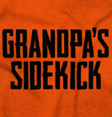 Grandpa's Sidekick Infant Toddler T Shirt-Direct To Garment Print-Brisco Baby