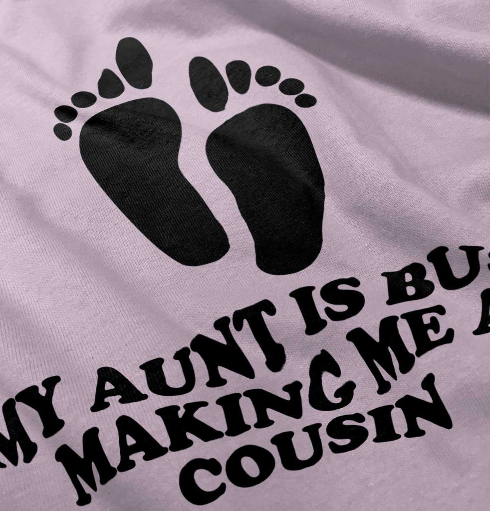 My Aunt Is Busy Infant Baby Bib-Direct To Garment Print-Brisco Baby