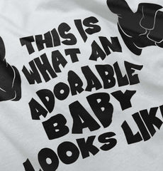 Adorable Looks Like Infant Toddler T Shirt-Direct To Garment Print-Brisco Baby