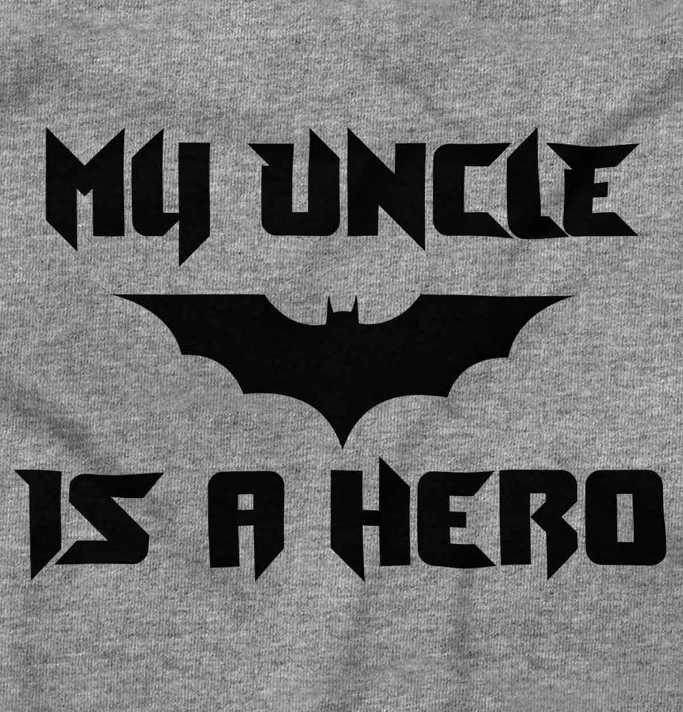 Uncle Is Bat Hero Romper Bodysuit-Direct To Garment Print-Brisco Baby