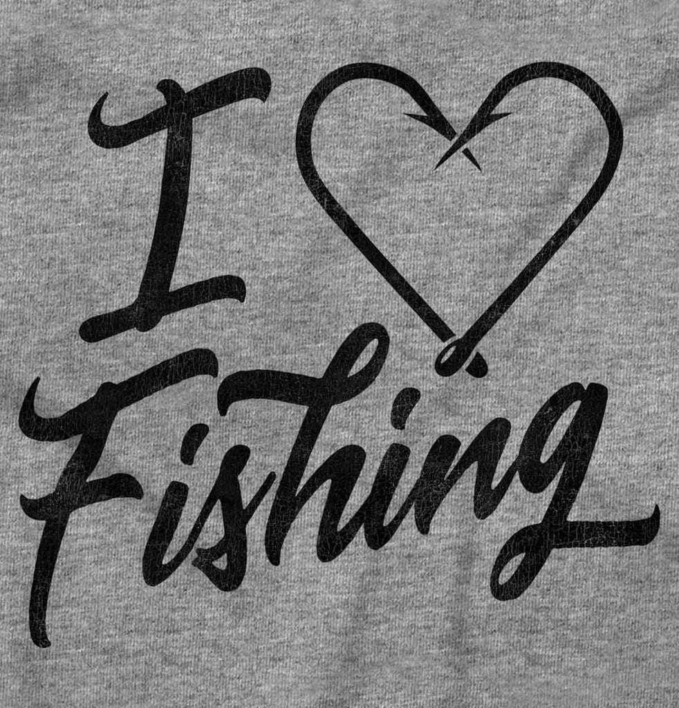 I Love Fishing Football Bodysuit-Direct To Garment Print-Brisco Baby