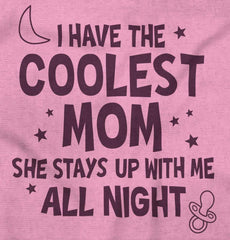 Coolest Mom Infant Toddler T Shirt-Direct To Garment Print-Brisco Baby
