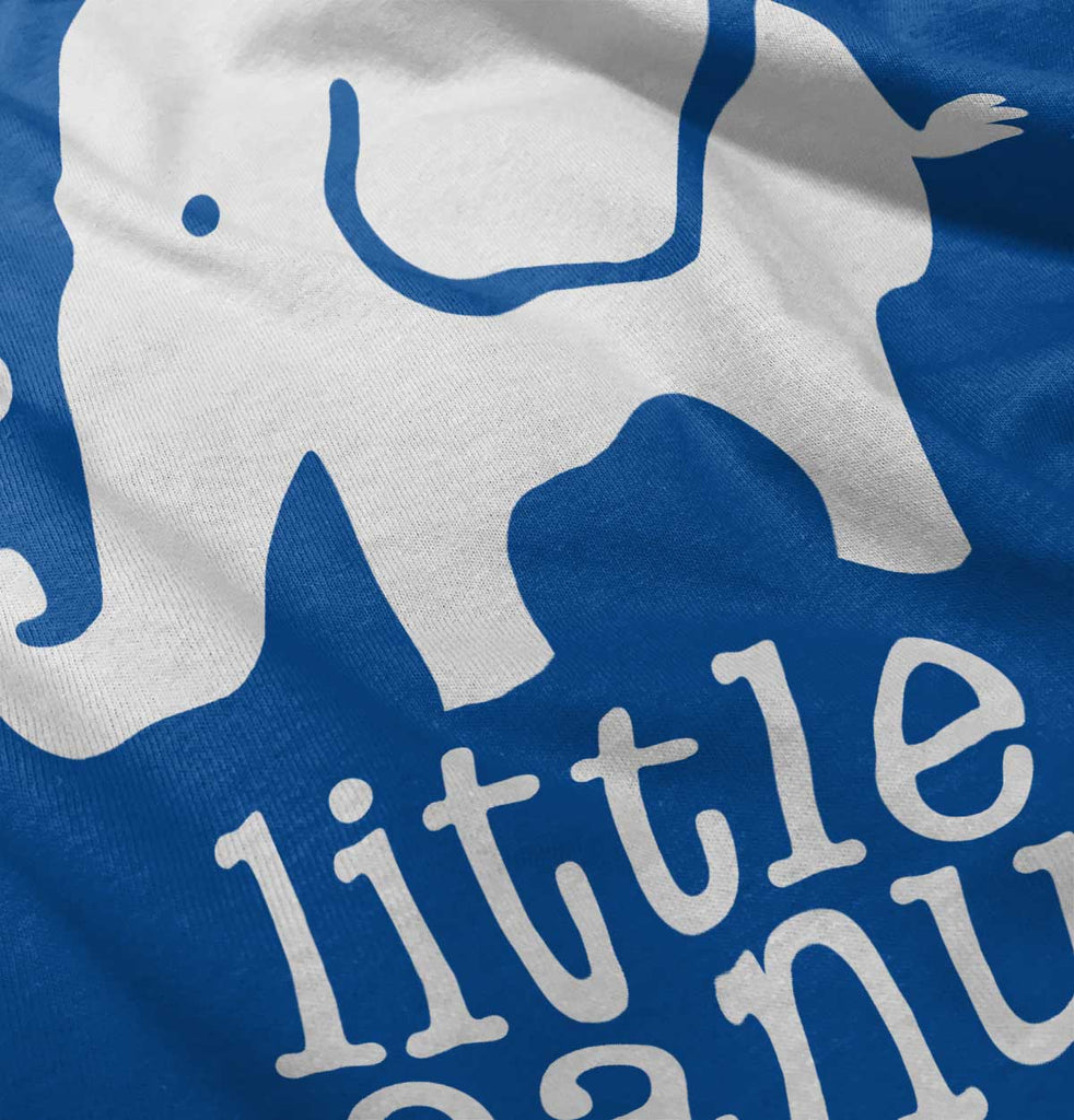 Elephant Peanut Ringer Romper Bodysuit-Direct To Garment Print-Brisco Baby