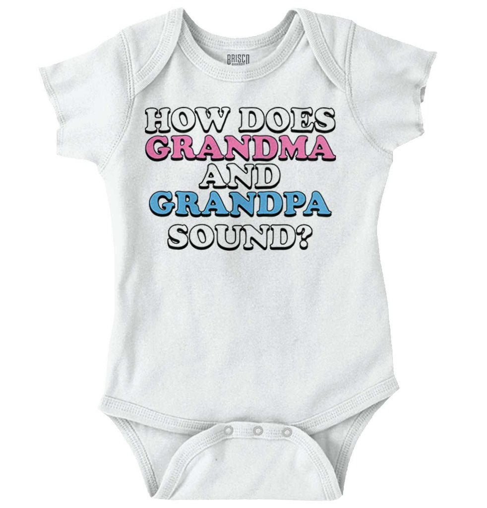 Grandma And Grandpa Sound Romper Bodysuit-Direct To Garment Print-Brisco Baby