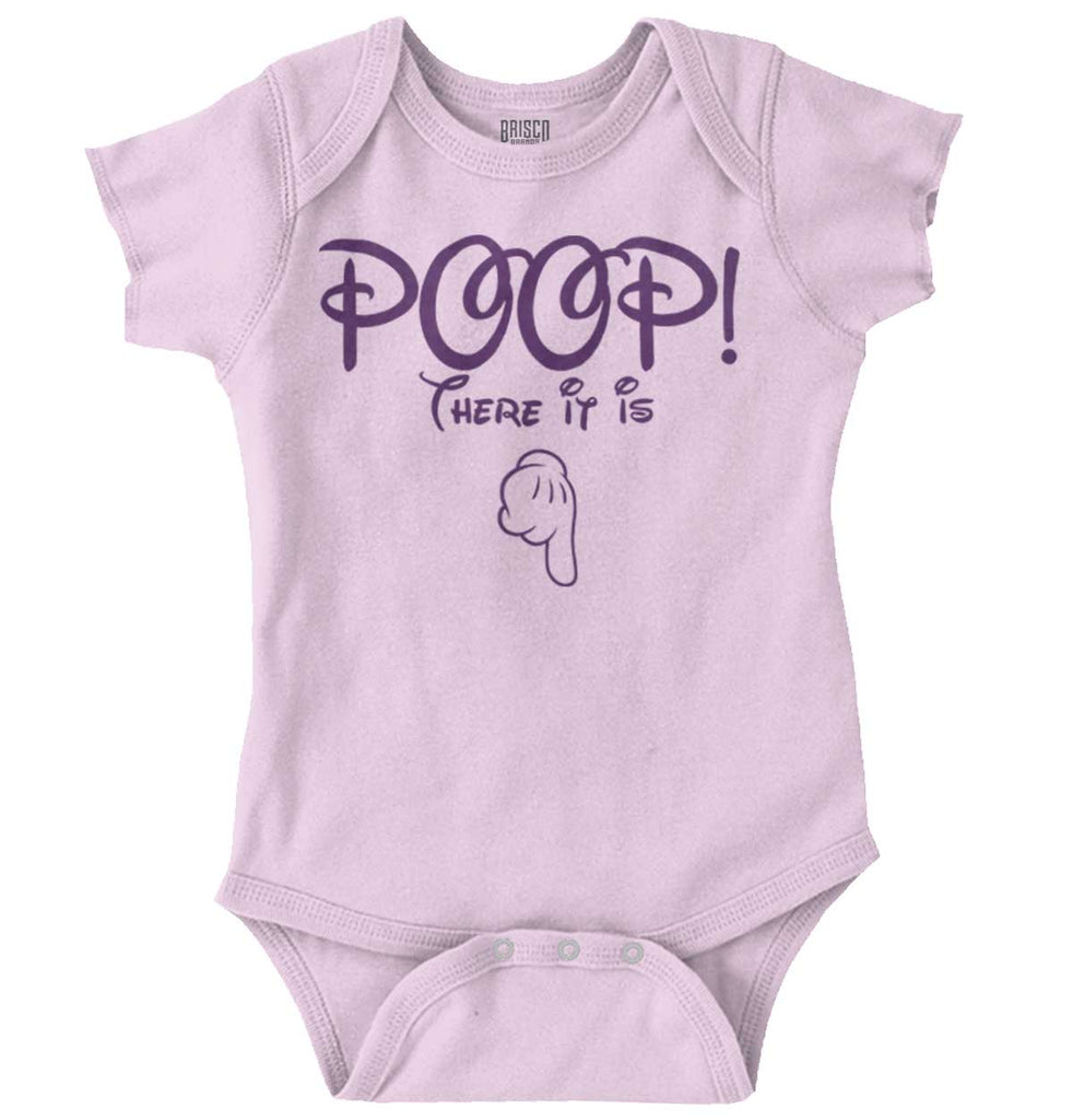 Poop There It Is Romper Bodysuit-Direct To Garment Print-Brisco Baby