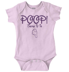 Poop There It Is Romper Bodysuit-Direct To Garment Print-Brisco Baby