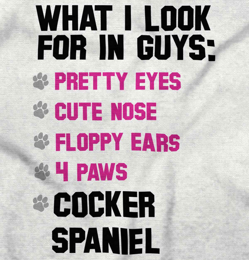 Cocker Spaniel List Romper Bodysuit-Direct To Garment Print-Brisco Baby