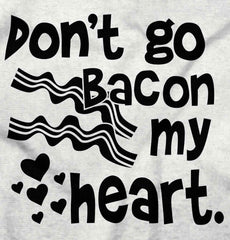 Don't Bacon my Heart Romper Bodysuit-Direct To Garment Print-Brisco Baby