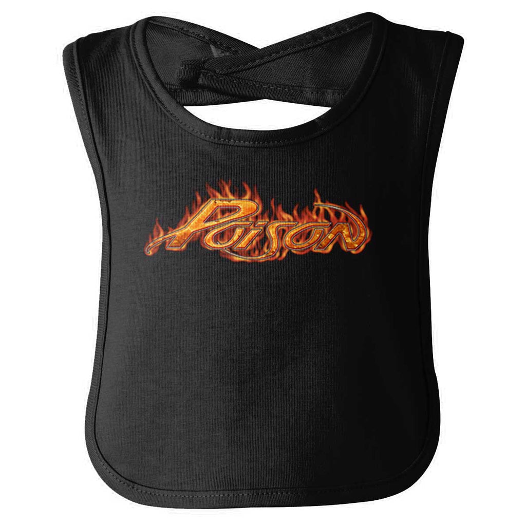 Flames Of Poison Infant Baby Bib-Direct To Garment Print-Brisco Baby