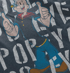 Popeye The Sailor Toddler Football Jersey Tee-Direct To Garment Print-Brisco Baby