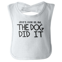 Dog Did It Infant Baby Bib-Direct To Garment Print-Brisco Baby