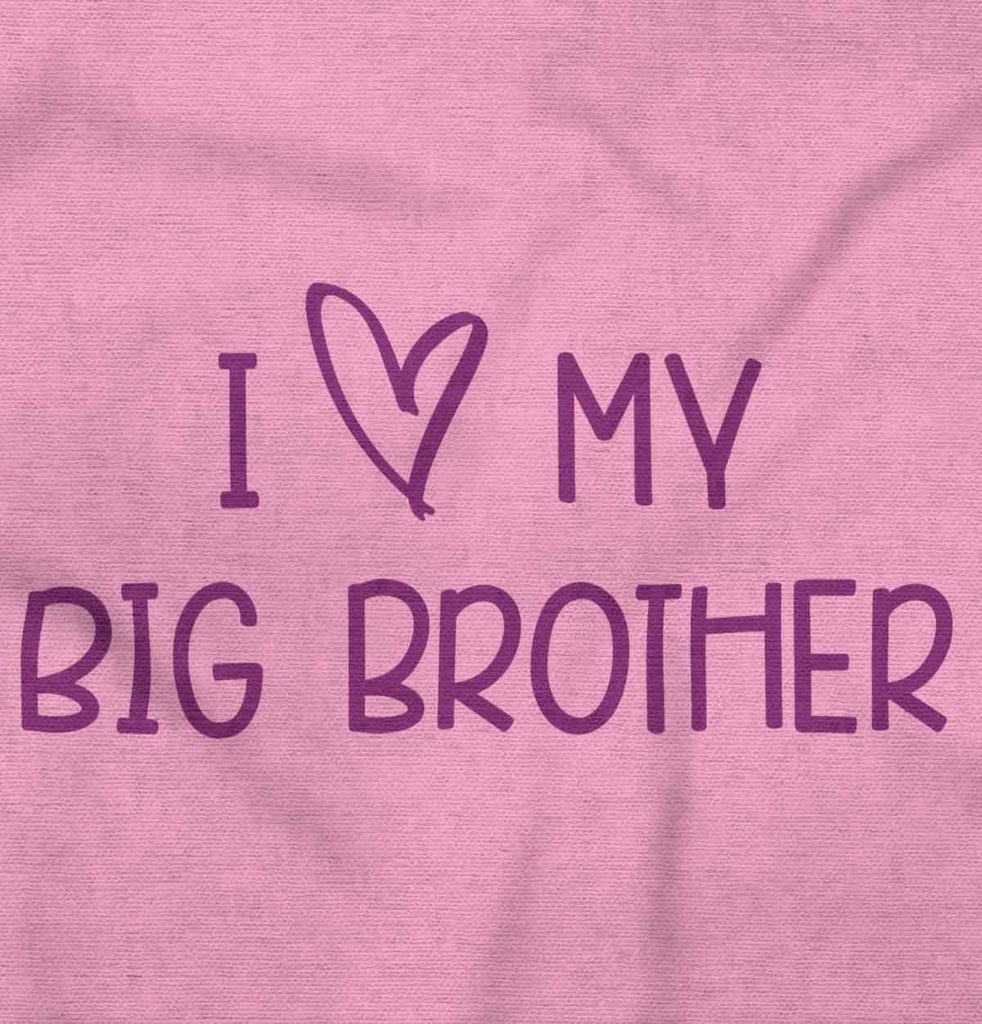 I Love My Big Brother Romper Bodysuit-Direct To Garment Print-Brisco Baby