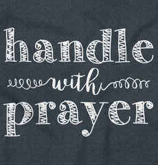 Handle With Prayer Toddler Football Jersey Tee-Direct To Garment Print-Brisco Baby