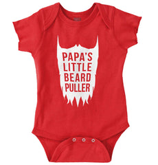 Papa's Little Bread Puller Romper Bodysuit-Direct To Garment Print-Brisco Baby