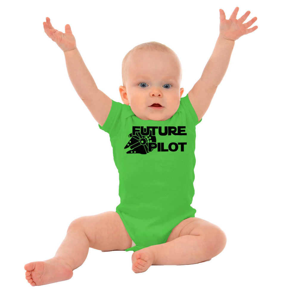 Future Pilot Romper Bodysuit-Direct To Garment Print-Brisco Baby