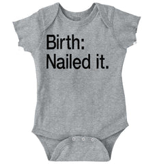 Nailed It Romper Bodysuit-Direct To Garment Print-Brisco Baby